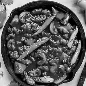 Veg Mushroom in Barbecue Sauce Dry