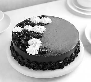 Eggless Divine Truffle Chocolate Cake                                                     