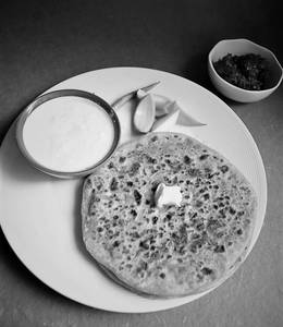 2 Aloo Paratha With Dahi