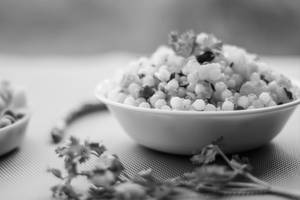 Sabudana Khichdi with Aloo Sabji + lassi