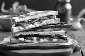 Grilled Veg Paneer Cheese Double Decker Sandwich