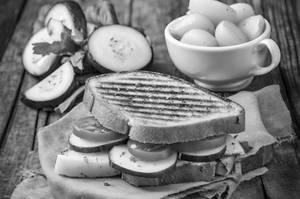 Grilled Bombay Wala Masala Cheese Double Decker Sandwich