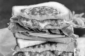 Grilled Italiano Chicken Cheese Double Decker Sandwich