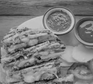 Paneer grilled cheese sandwich