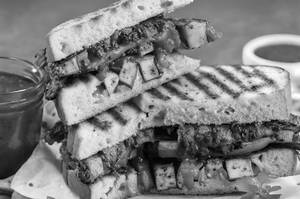 Grilled Veg Pahadi Chilli Paneer Double Decker Sandwich