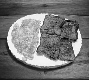 Butter Toast with omelette