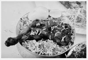 Chicken Biryani With Chicken Fry
