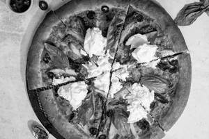 Pesto Chicken Burrata Pizza