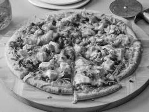 Barbeque chicken pizza
