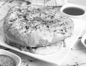 Jain Cheese Chutney Paratha