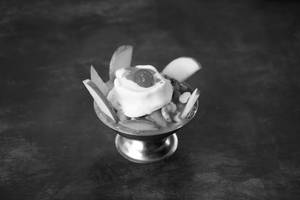 Fruit Salad With Vanilla Ice Cream