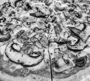 Barbique Mushroom Pizza