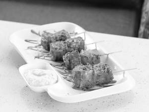 Mexican Cottage Cheese Skewers