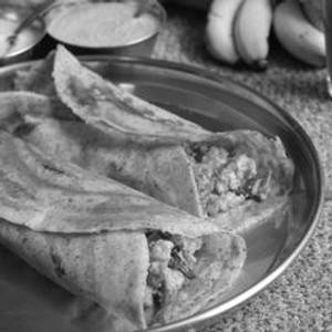 Rava Paneer Masala Dosa