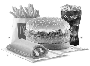 McChicken Burger+Small Fries +Small Coke+McPuff