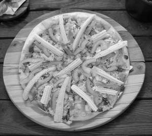 Baby Corn Pizza