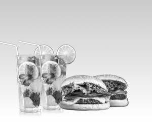Combo Of 2 Aloo Tikki Burger With 2 Mocktails