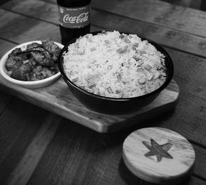 Manchurian+ Fry Rice + 1 Coldrink(180Ml)