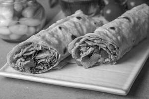 Schezwan chicken roll