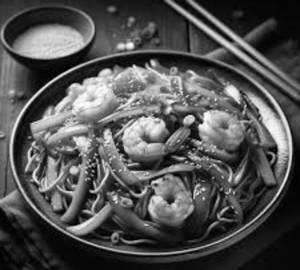 Cantonese fried noodles [prawns]