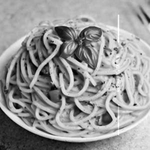 Spaghetti Pasta White Sauce Pasta