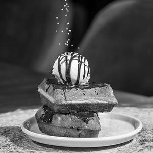 Choco Fudge Waffles