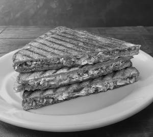Veg Grilled Sandwich with added french fries