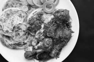 Paratha with chicken gravy+kheer