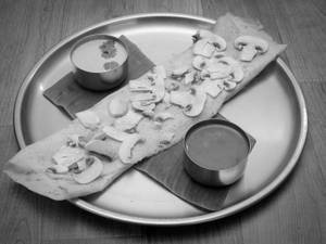 Mushroom Masala Dosa