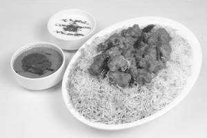 Tandoori Chicken Dum Biryani.