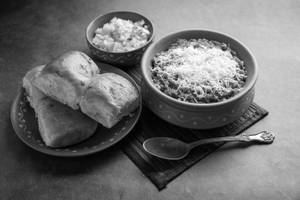 Cheese pav bhaji