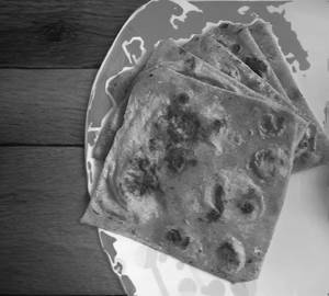2 masala Paratha with curd and pickle