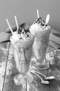 Cold coffee with vanilla ice cream