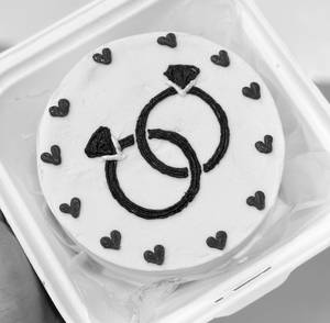 Engagement Rings Mini Cake