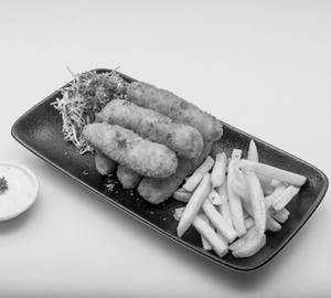 Fried Fish Fingers Fish French Fries
