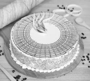 Exotic butterscotch eggless cake