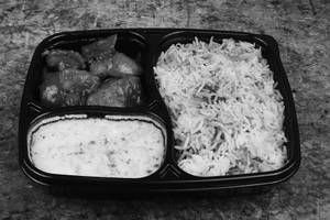 Biryani Rice + Raita + Chilly Chicken Boneless