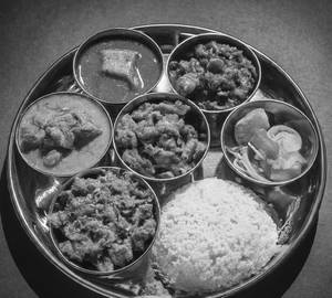 Pork thali