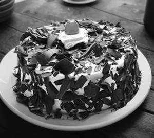 Black forest strawberry cake