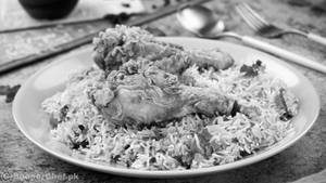 Crispy Fry Chicken Biryani.