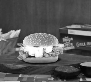 Premium Fried Chicken Burger