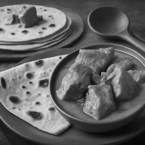 3 Tawa Roti With Pork Curry [3 Pieces]