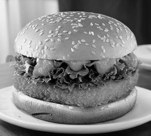 Crispy paneer burger