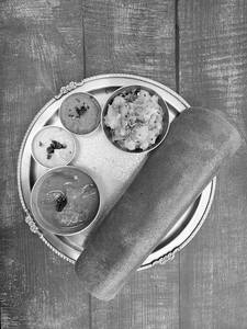 Beetroot Ghee Masala Dosa