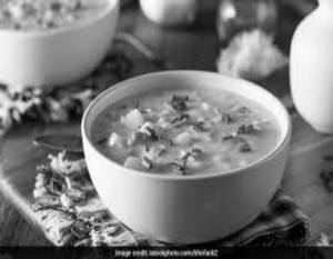 Chicken Burnt Garlic Soup