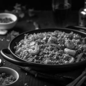Schezwan Prawns Rice