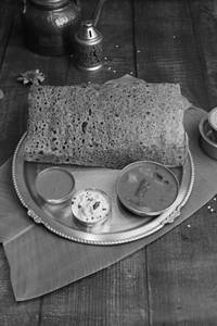 Palak Rawa Ghee Sada Dosa