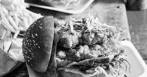 Barbecue chicken burger