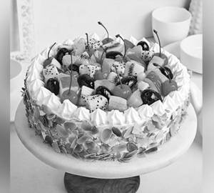 Eggless Mixed Fruit Cake