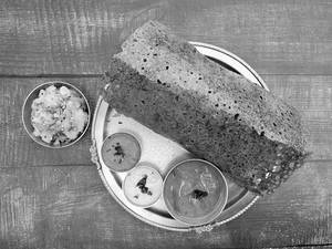Palak Rawa Ghee Masala Dosa